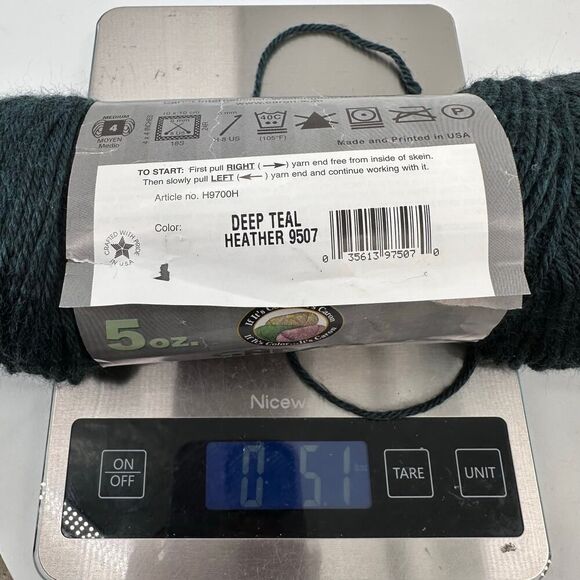 Red Heart Soft Caron Simply Soft Heather Yarn Mixed Lot Deep Teal Tangerine Leaf - Picture 14 of 15